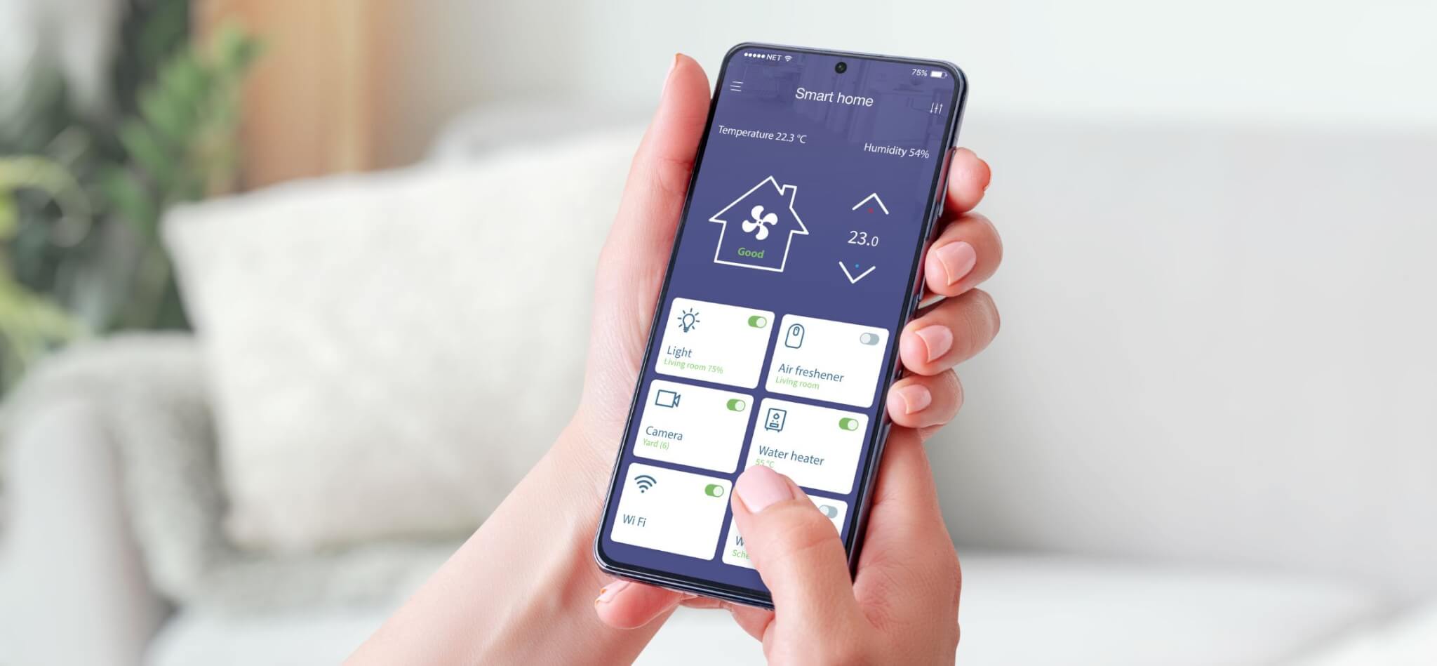 using smart phone